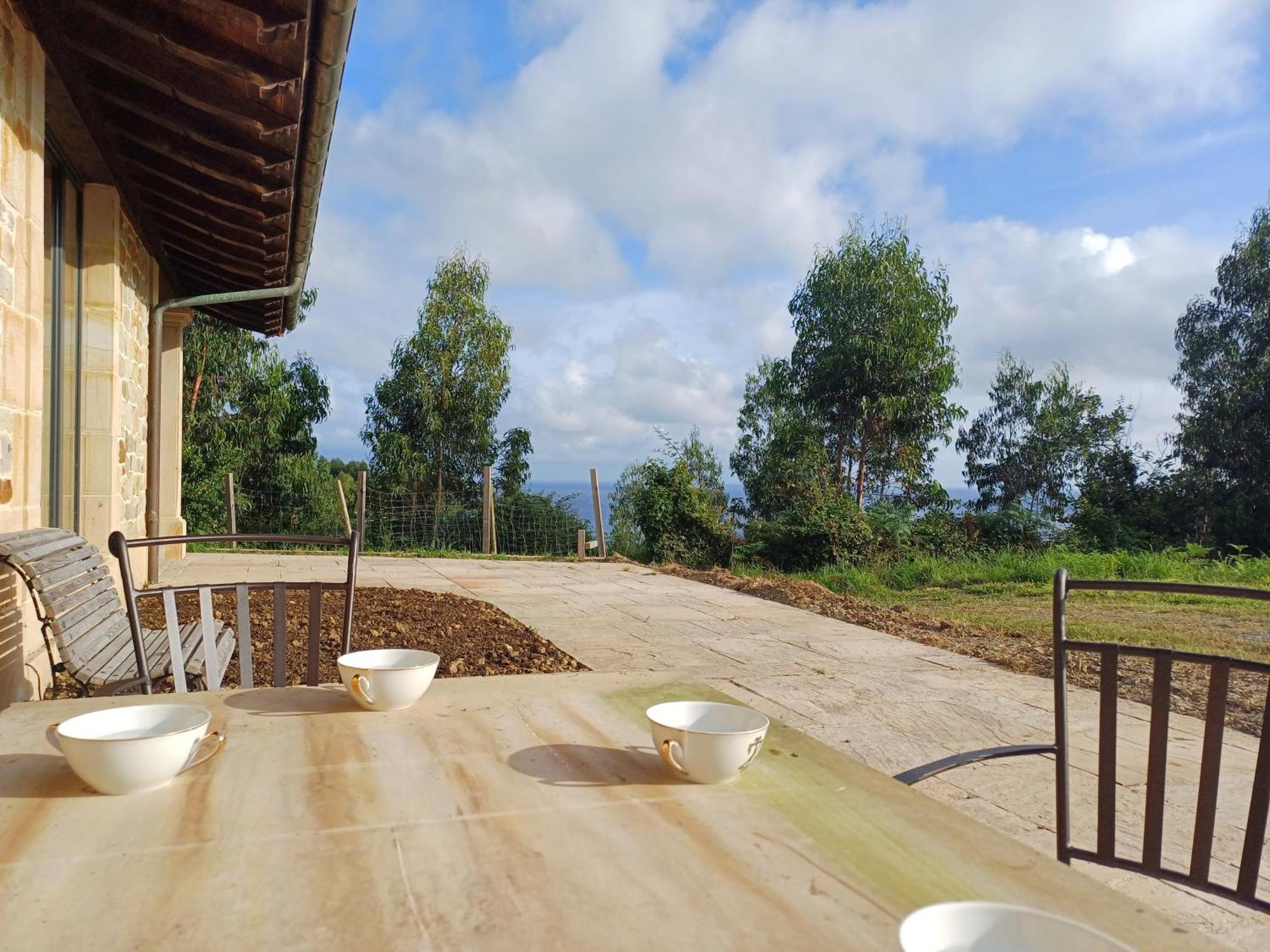 Amplio Apartamento Con Jardin En Villa Haritza Con Vistas Al Mar Ea Exteriér fotografie